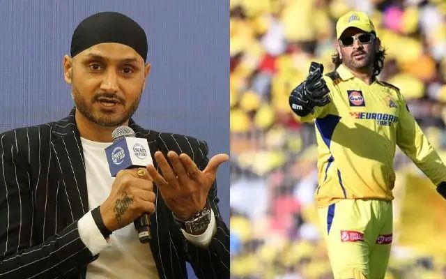 MS Dhoni and Harbhajan Singh (Image Credit- Twitter X)