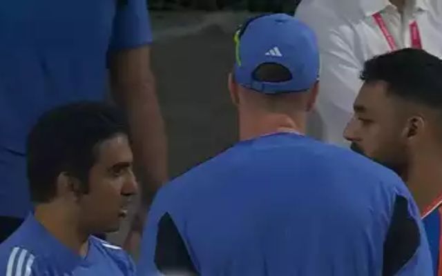 Varun Chakaravarthy & Gautam Gambhir (Photo Source: X)