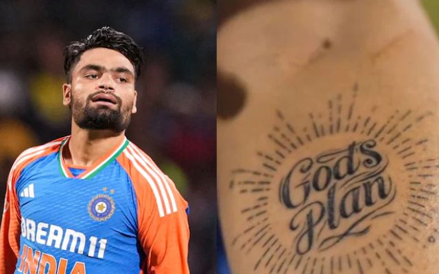 Rinku Singh God's Plan Tattoo