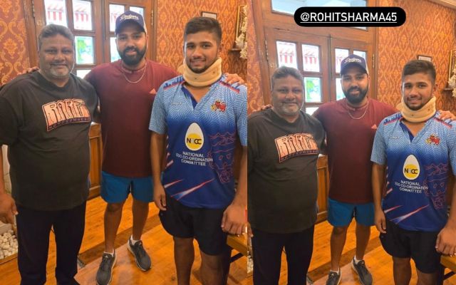 Rohit Sharma And Musheer Khan  (Image Credit-Instagram)