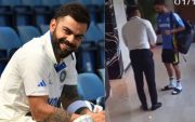 Virat Kohli Giving Autograph to a Fan on Phone (Source X)