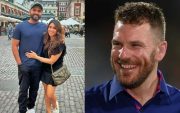 Aaron Finch and Rohit Sharma, Ritika Sajdeh. (Source - Getty Images/Ritika Sajdeh)