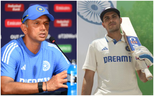 Rahul Dravid & Shubman Gill (Photo Source: X)