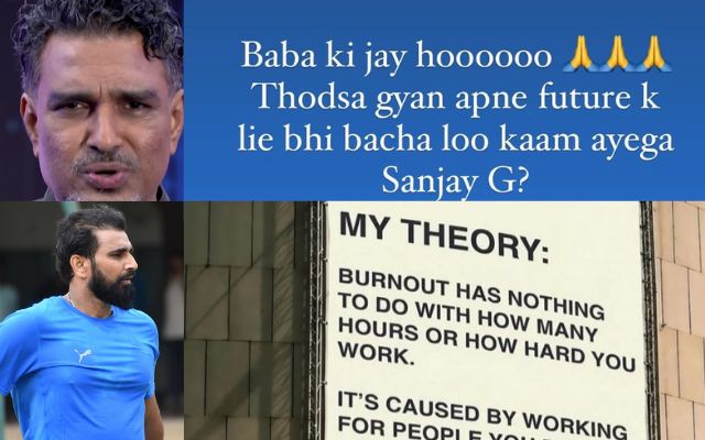 Sanjay Manjrekar And Mohammed Shami (Image Credit- Instagram)