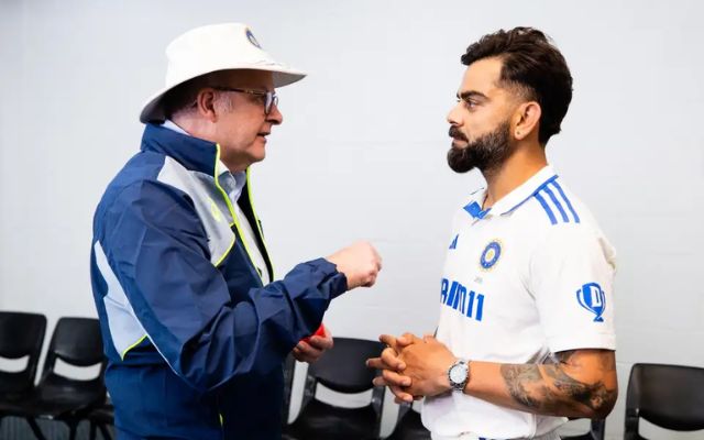 Virat Kohli & Anthony Albanese (Photo Source: Getty Images)