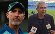 Mohsin Naqvi and Jason Gillespie (Image Credit- Twitter X)