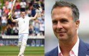 Michael Vaughan and Harry Brook (Image Credit- Twitter X)