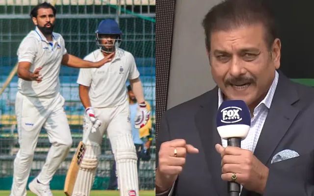 Ravi Shastri and Mohammed Shami (Image Credit- Twitter X) 