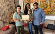 Sachin Tendulkar, PV Sindhu & Venkata Datta (Photo Source: X)