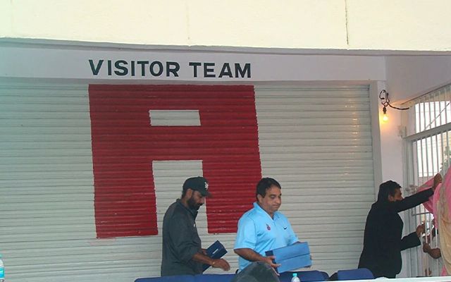 Delhi's dressing room after the UP-Delhi Ranji Trophy match (Source ESPNCricInfo)