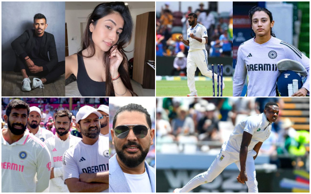 Yuzvendra Chahal, Dhanshree Verma, Yuvraj Singh, Kagiso Rabada (Photo Source: X)