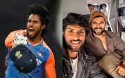 Tilak Varma and Vijay Deverakonda (Image Credit- Twitter X)