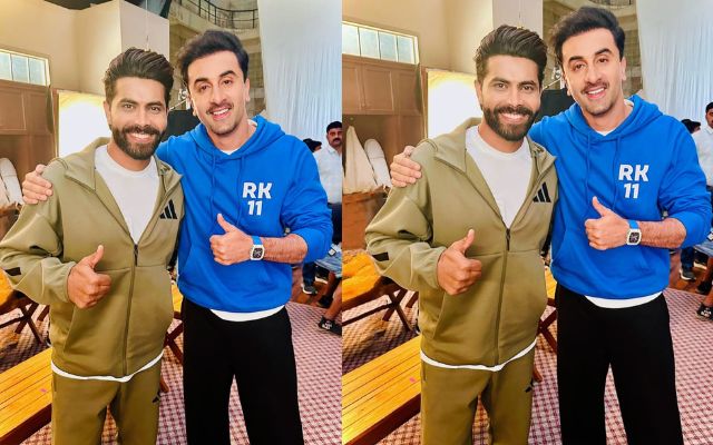 Ravindra Jadeja And Ranbir Kapoor (Image Credit- Instagram)
