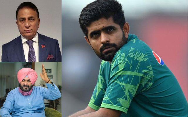babar azam, sunil gavaskar and navjot singh sidhu (Image Credit- Twitter X)
