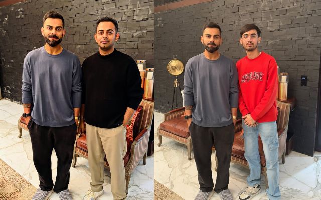 Virat Kohli with his Fans (Photo Source: X)