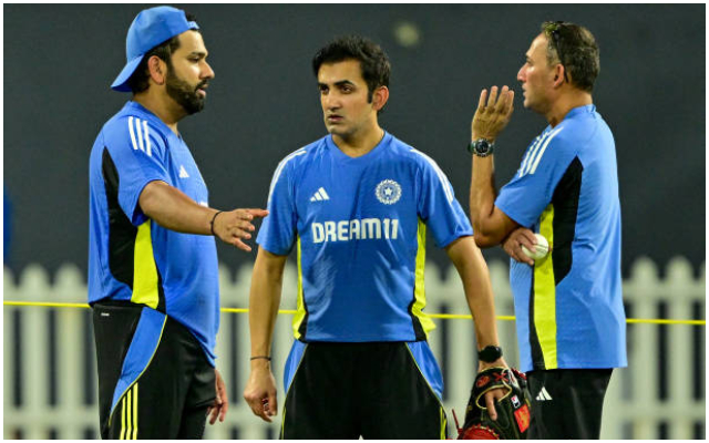 Rohit Sharma, Gautam Gambhir & Ajit Agarkar (Photo Source: Getty Images)