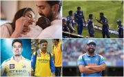 KL Rahul, Athiya Shetty, Hardik Pandya, Dewald Brevis, Rohit Sharma (Photo Source: X)