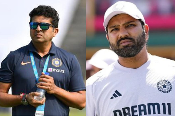 Rohit Sharma and Jatin Paranjpe (Image Credit- Twitter X)