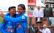 Indian Women Cricket Players and Veterans at Old Trafford (Image Credit- Twitter X)
