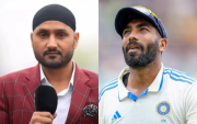 Harbhajan Singh and Jasprit Bumrah (image via X)