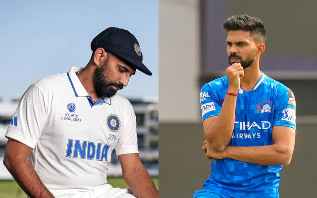 Mohammed Shami and Ruturaj Gaikwad (image via X)