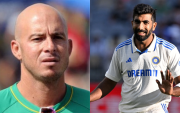 Herschelle Gibbs and Jasprit Bumrah (image via X)
