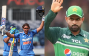 Harmanpreet Kaur and Babar Azam (Image via X)