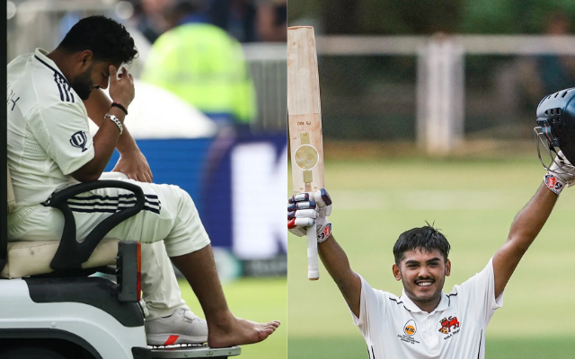 Rishabh Pant and Ayush Mhatre (image via X)