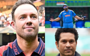 AB de Villiers, Rohit Sharma and Sachin Tendulkar (image via X)