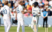 Ben Stokes and Mohammed Siraj (image via Reuters)