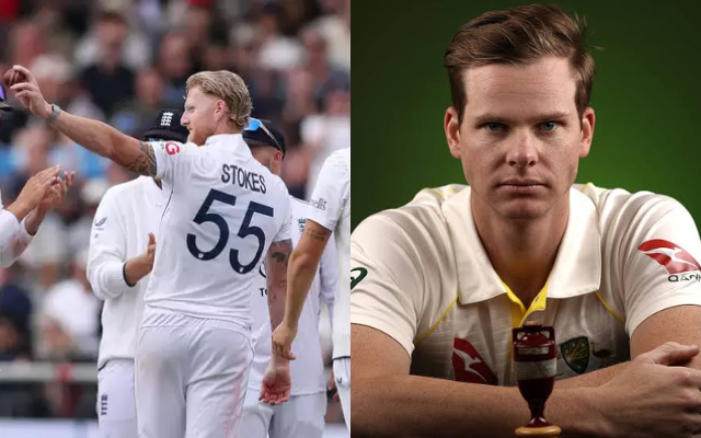 Ben Stokes and Steve Smith (image via X)