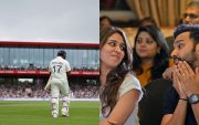 Rishabh Pant and Rohit Sharma with his wife Ritika