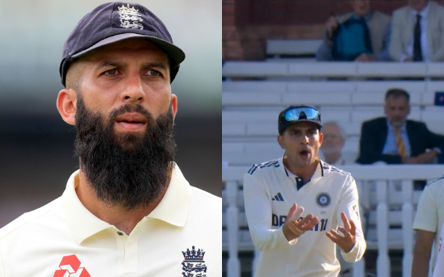Moeen Ali and Shubman Gill (image via X)