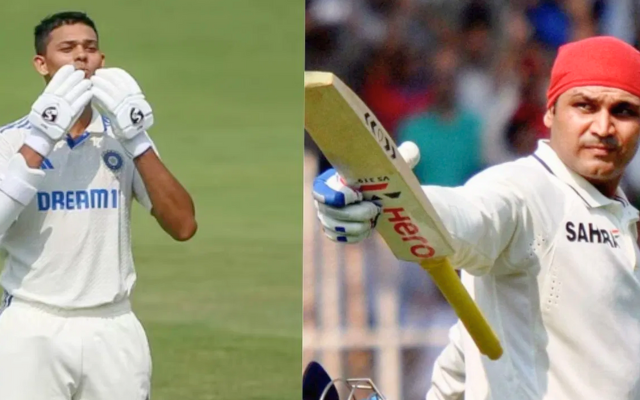 Sehwag and Jaiswal (Image Credit Twitter X)