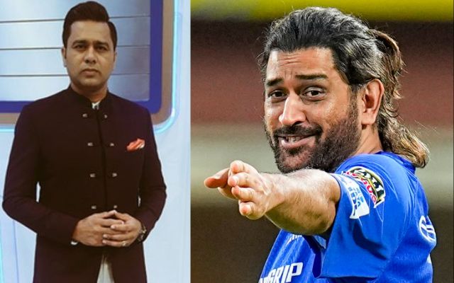 Aakash Chopra and MS Dhoni (Image Credit- Twitter X) 