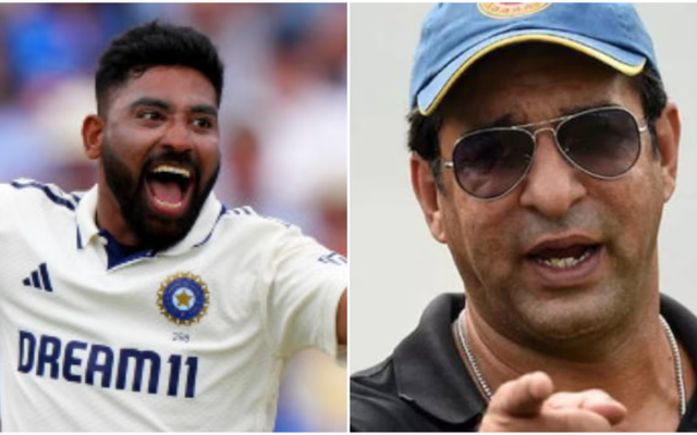 Mohammad Siraj and Wasim Akram (Image Credit Twitter X)