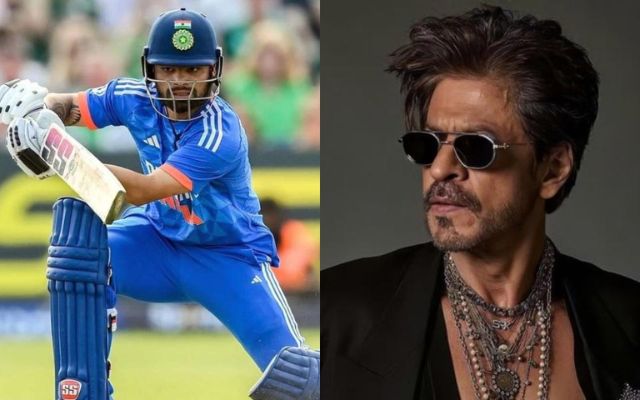 Rinku Singh and Shah Rukh Khan (Image Credit- Twitter X) 