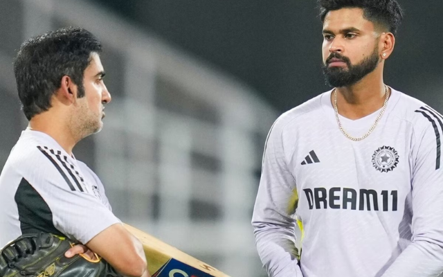 Gautam Gambhir and Shreyas Iyer (Image Credit Twitter X)