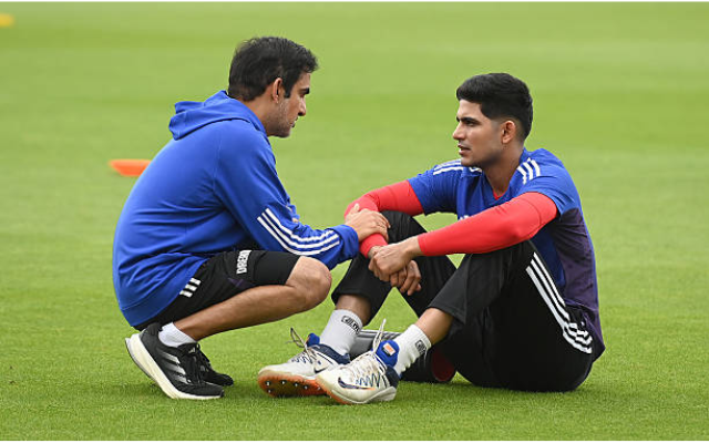 Shubman Gill and Gautam Gambhir (image via getty)