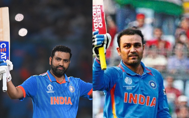 Rohit Sharma vs Virender Sehwag: ODI stats comparison (image via X)