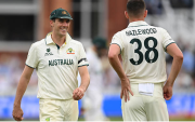 Pat Cummins and Josh Hazlewood (image via getty)