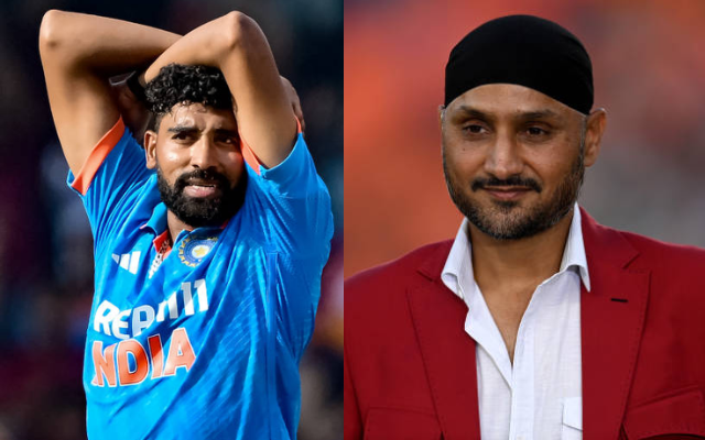 Mohammed Siraj and Harbhajan Singh (images via getty images)