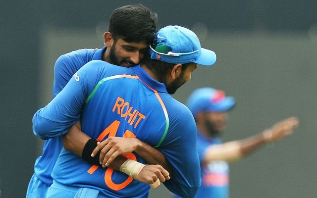 khaleel ahmed and rohit sharma (Image Credit- Twitter X)