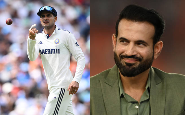 Shubman Gill (L) and Irfan Pathan (R) (image via getty)