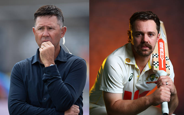 Ricky Ponting (L) and Travis Head (R) (image via getty)
