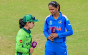 Harmanpreet Kaur, Fatima Sana (Image Credit - Twitter X)