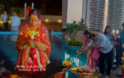 Shreyas Iyer's mother (Image Credit- Twitter/X)