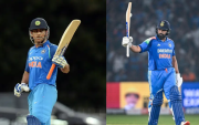 MS Dhoni and Rohit Sharma (Image Credit- Twitter/X)