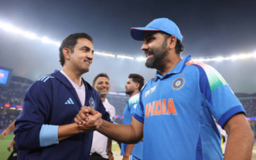 Gautam Gambhir and Rohit Sharma (image via getty)