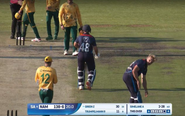 Namibia after defeating South Africa in one-off T20I (image via X)